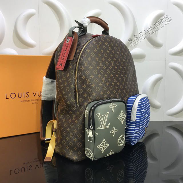 LV包包 LV新款雙肩包 M56853 新款Backpack小花背包 LV雙肩後背包  ydh3669